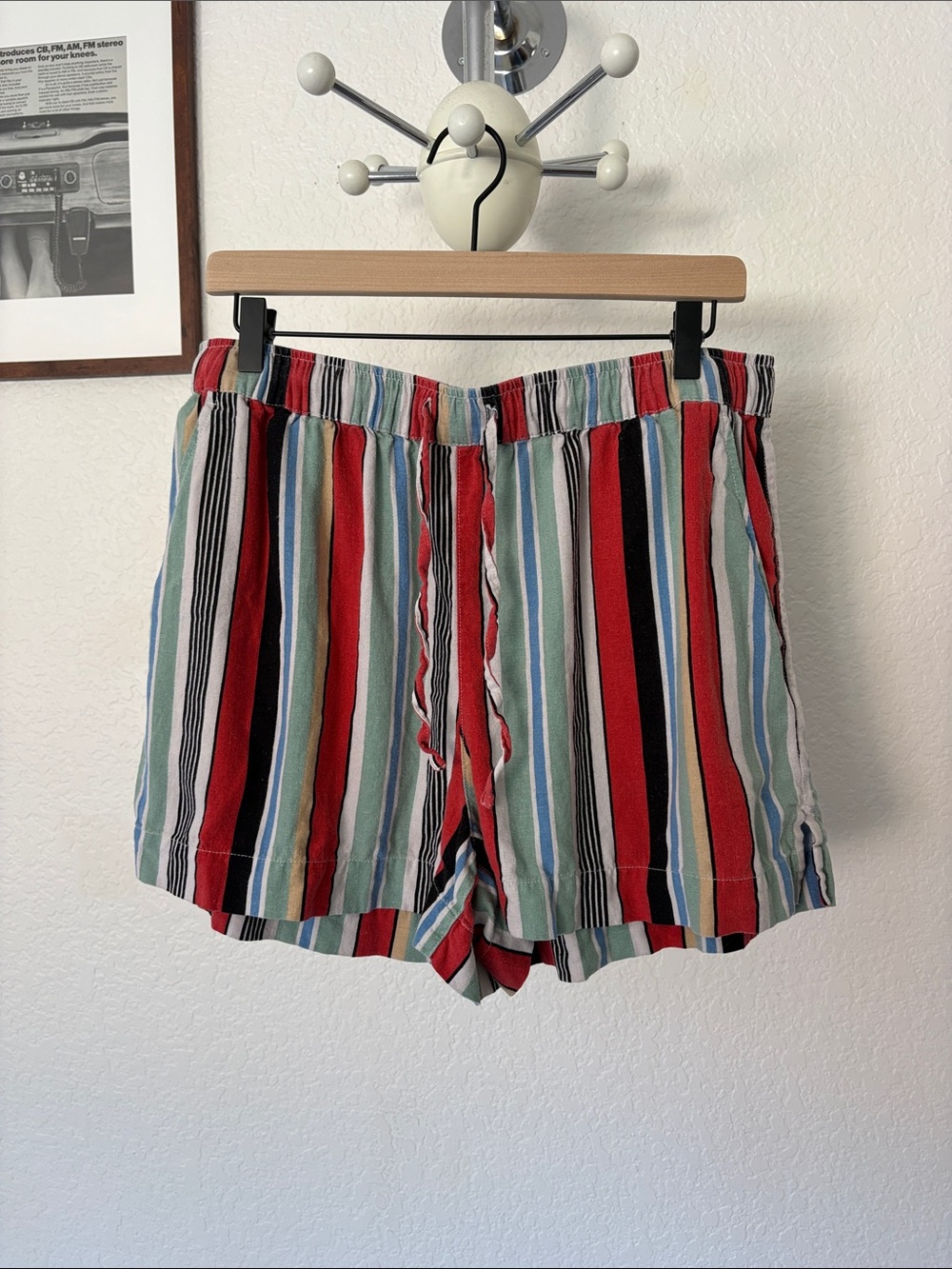Topshop striped shorts